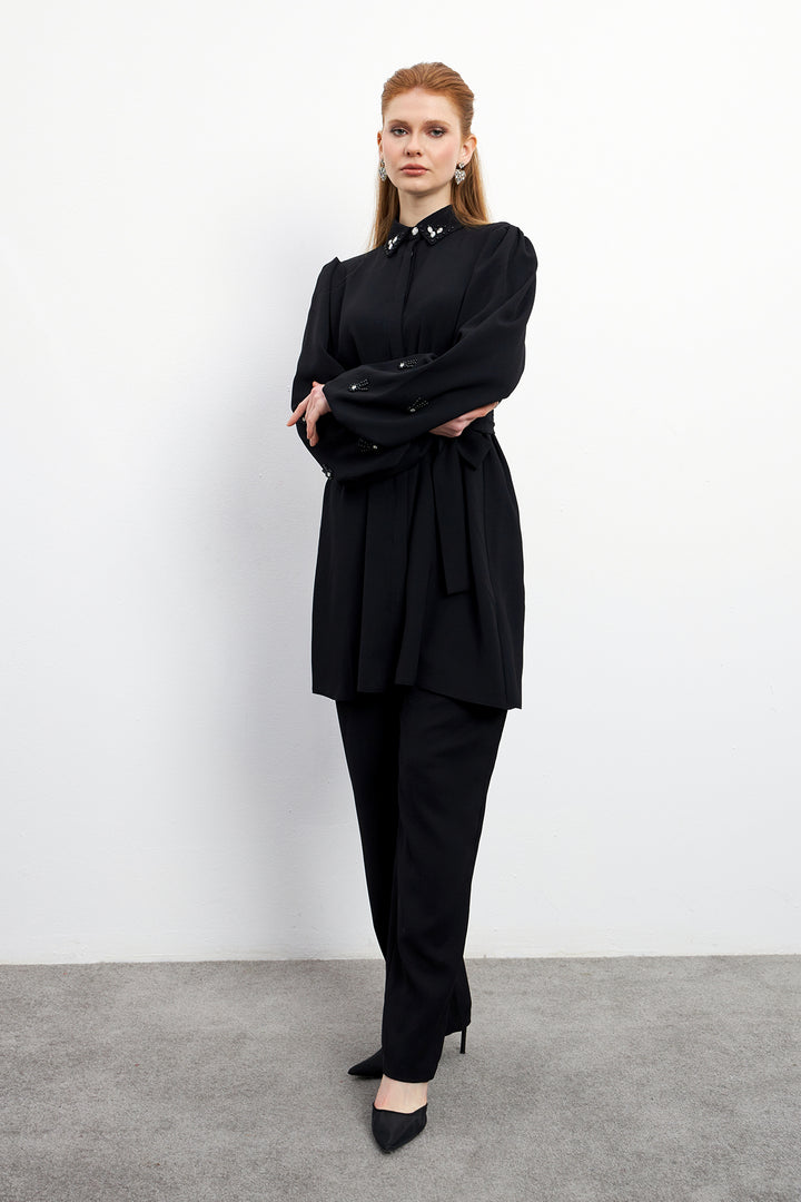 ZRF Women Leora Tunic Pants Set - Black - Amiens