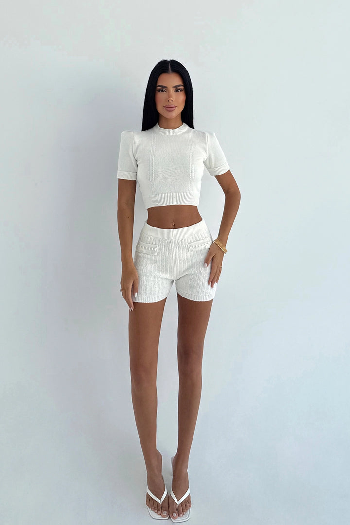 EYY Women Ecru Shorts Suit - Buena Vista Tomatlán