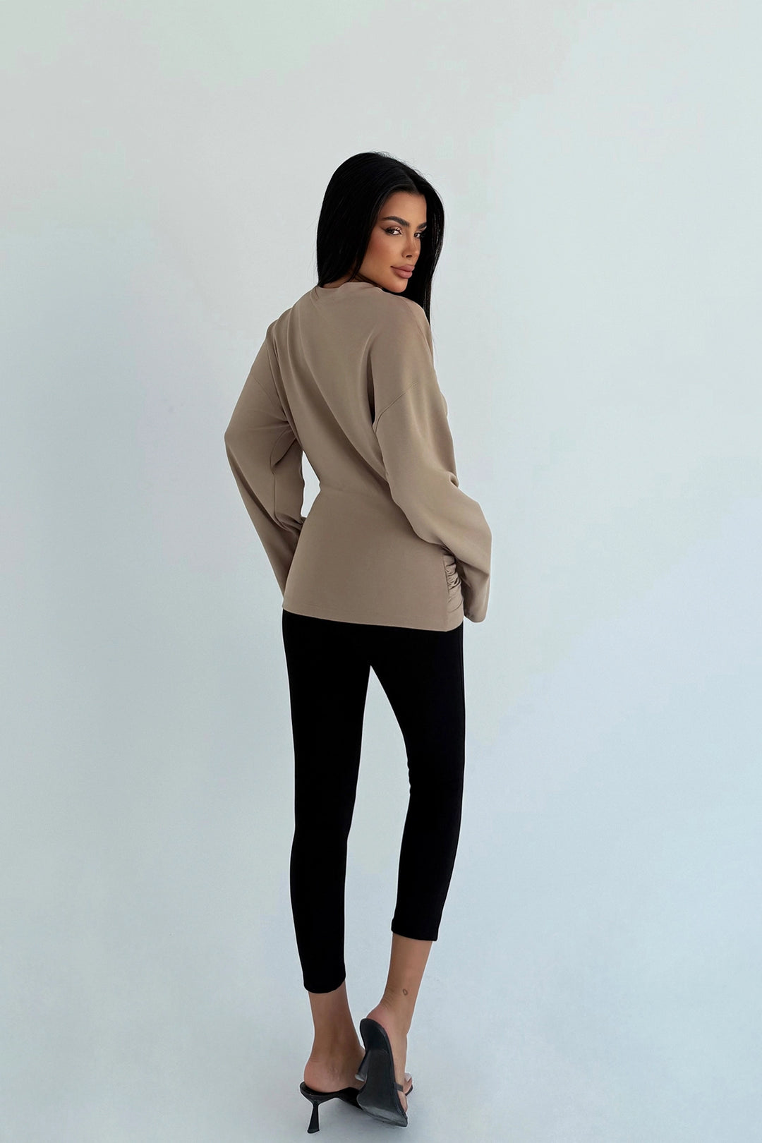 EYY Women Beige Buckle Detail Blouse - Ibiza