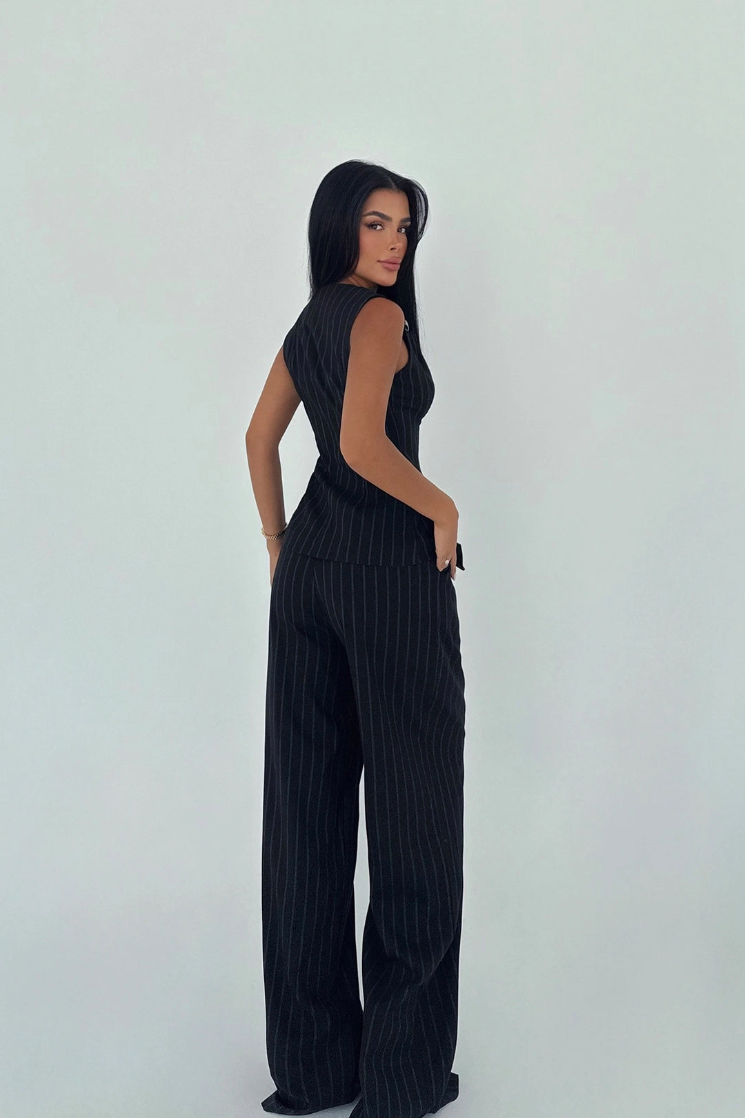 EYY Women Navy Blue Wooden Suit - Cerignola
