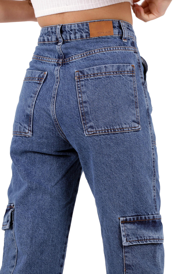 XLJ Cargo Pocket Wide Leg Jean Mixed - Leverkusen