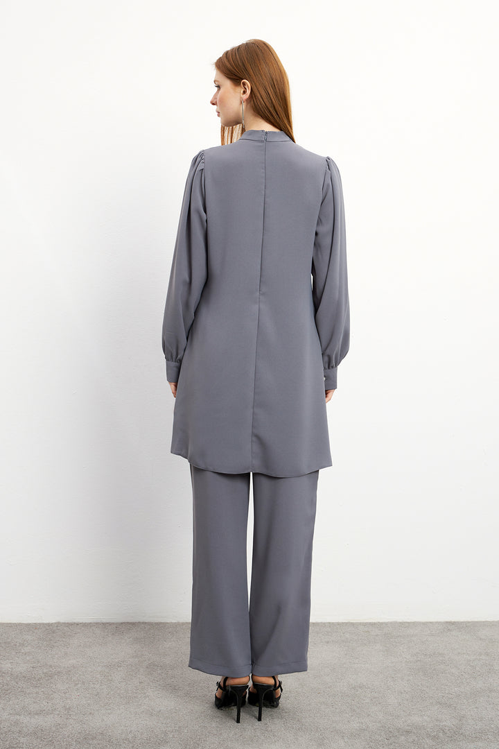 ZRF Women Eliza Tunic Pants Set - Gray - Nuremberg