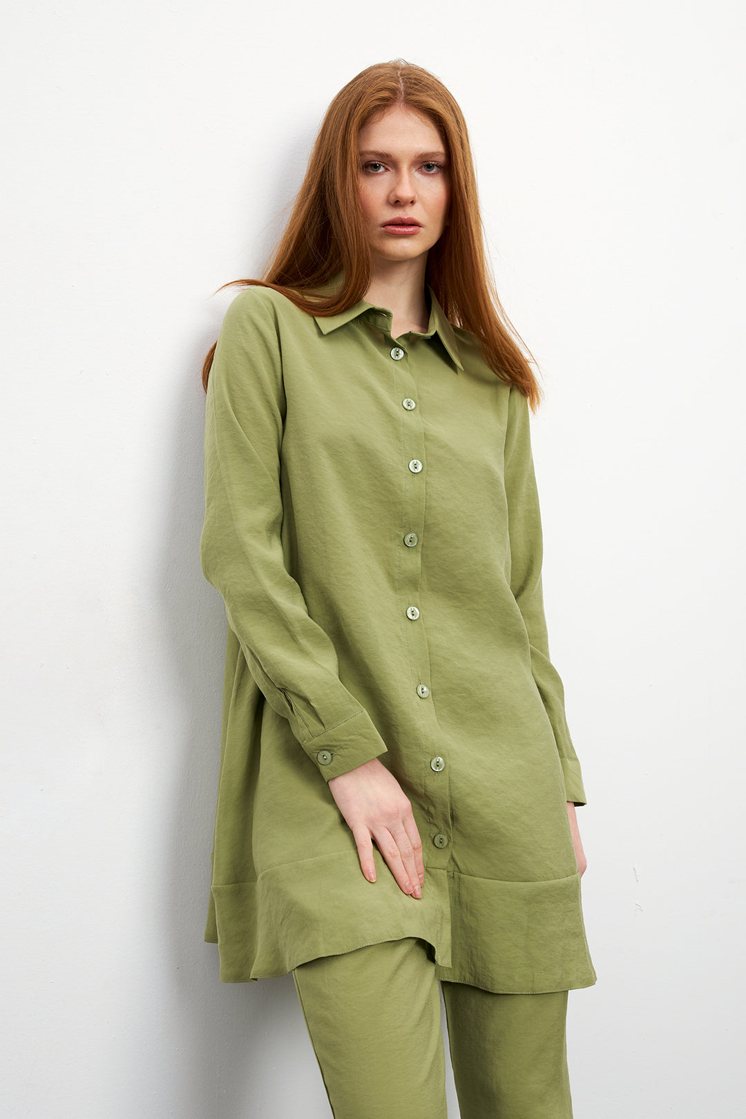 ZRF Women Cupra Tunic Pants Set - Sage Green - Smethwick
