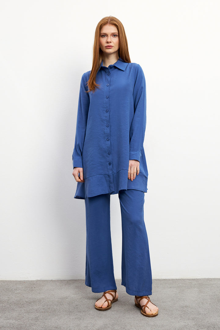 ZRF Women Cupra Tunic Pants Suit - Indigo - Millcreek