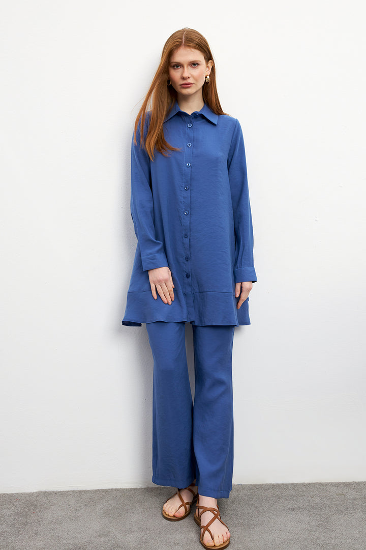 ZRF Women Cupra Tunic Pants Suit - Indigo - Millcreek