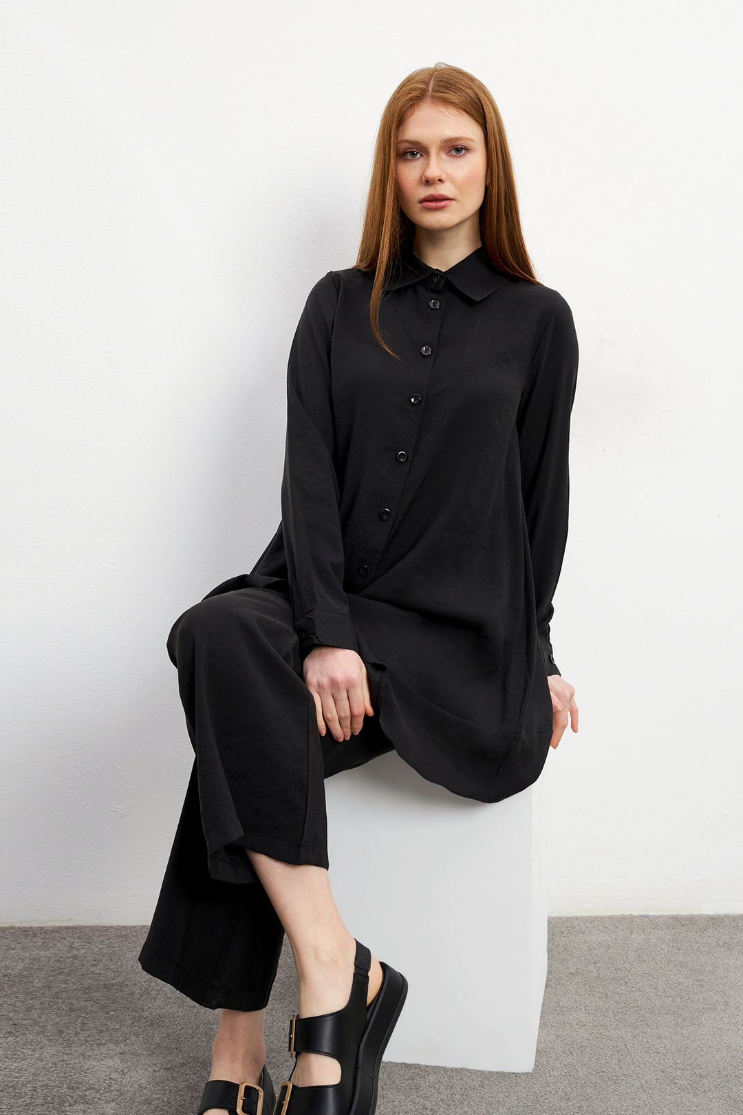 ZRF Women Cupra Tunic Pants Suit - Black - Eastbourne