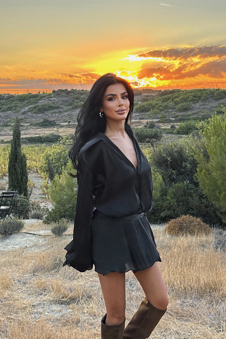 EYY Women Siyah Nubyen Mini Elbise - Nizhyn