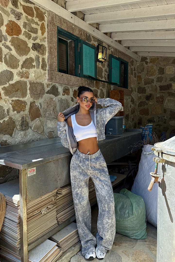 EYY Women Gray Joelle Patterned Tracksuit - Tacámbaro de Codallos