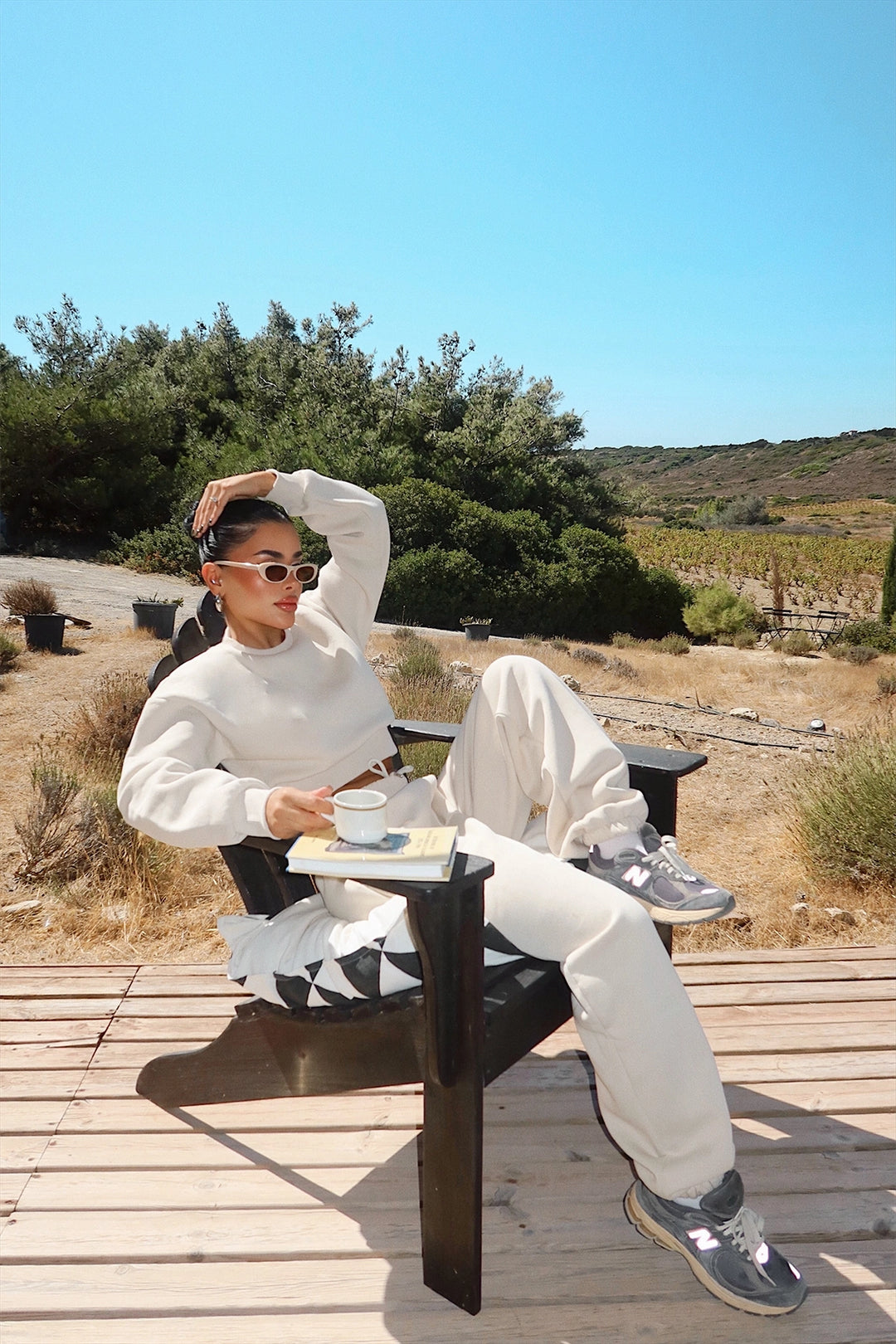 EYY Women Cream Fluid Tracksuit - Silao