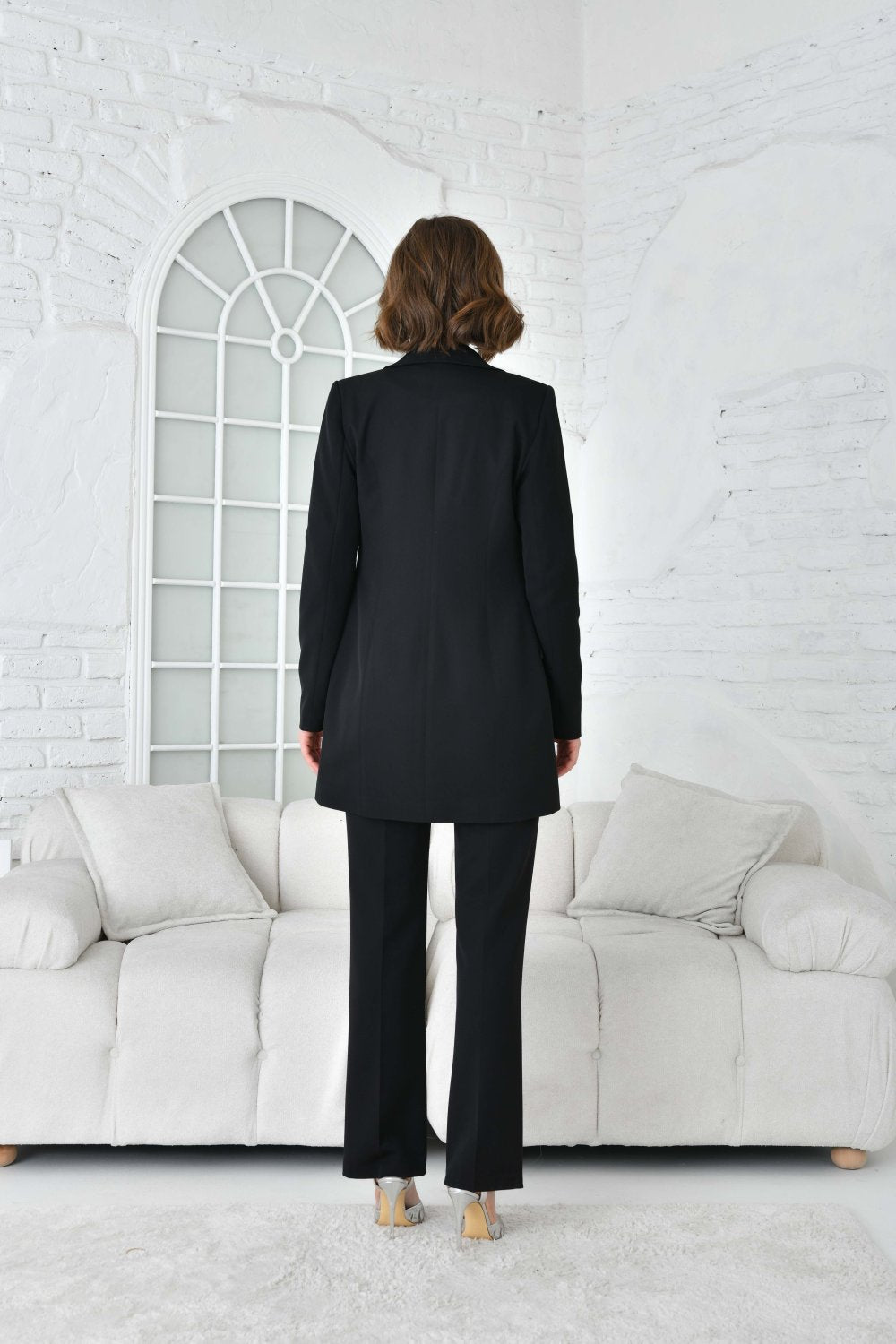NDL Women Women's Suit with Bar Accessories Black - Addison