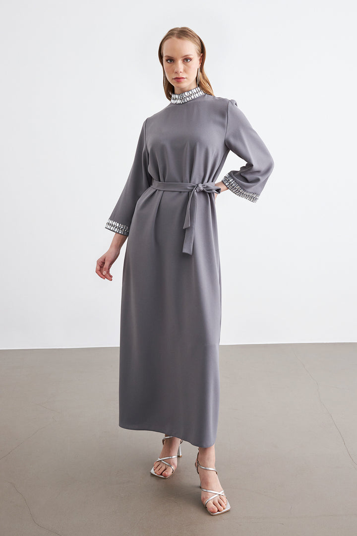 ZRF Women Beril Stone Dress - Gray - Thousand Oaks