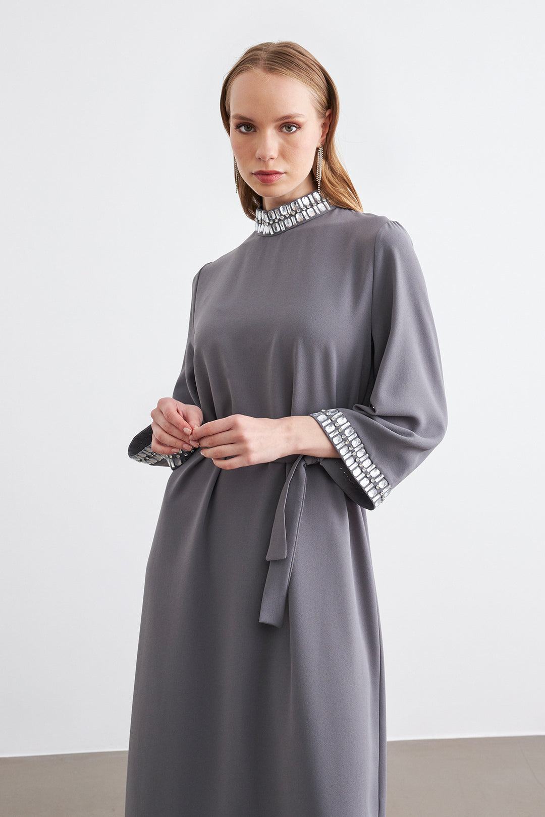 ZRF Women Beril Stone Dress - Gray - Thousand Oaks