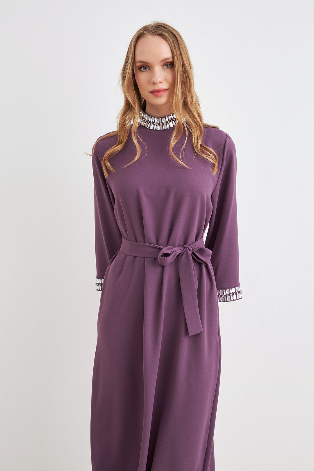 ZRF Women Beril Stone Dress - Lilac - La Presa