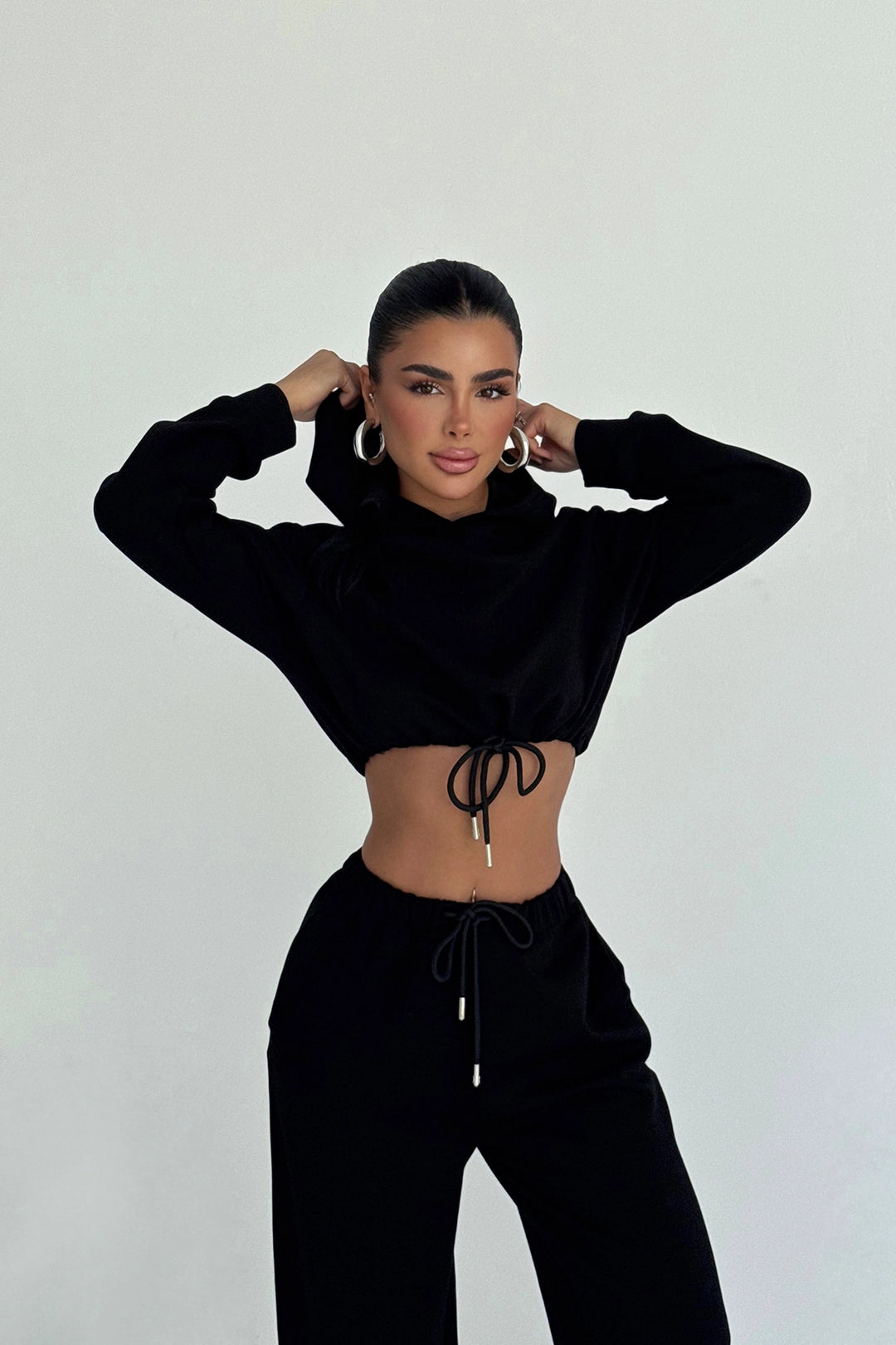 EYY Women Black Farhi Tie-Down Tracksuit - Santo Tirso