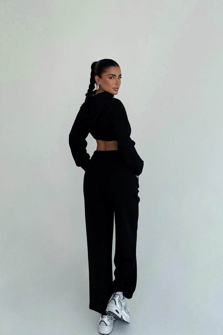 EYY Women Black Farhi Tie-Down Tracksuit - Santo Tirso