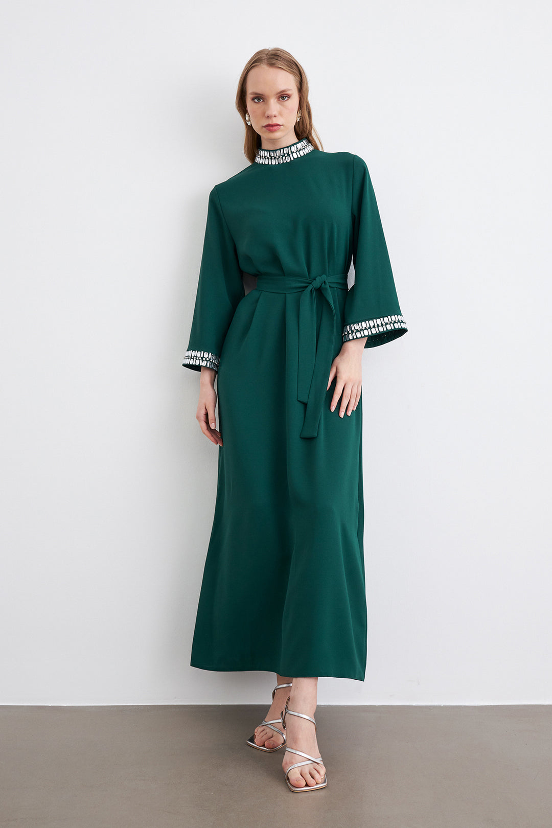 ZRF Women Beril Stone Dress - Emerald - Jalacingo