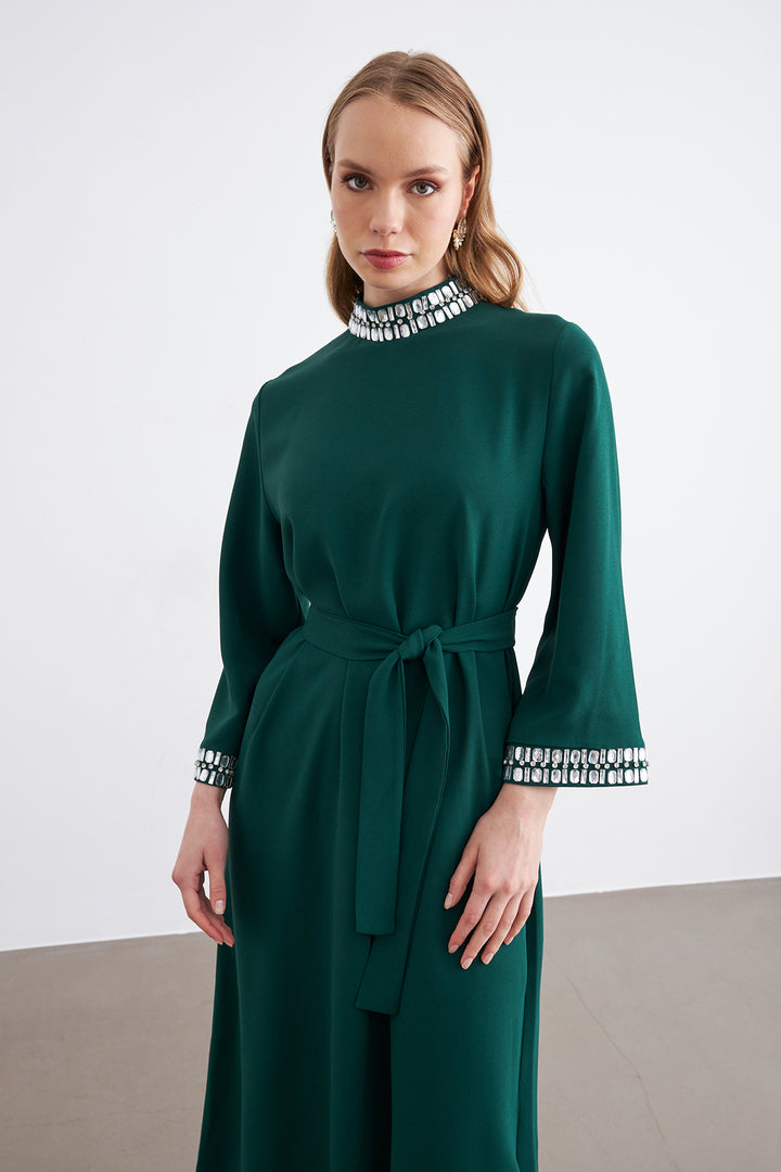 ZRF Women Beril Stone Dress - Emerald - Jalacingo