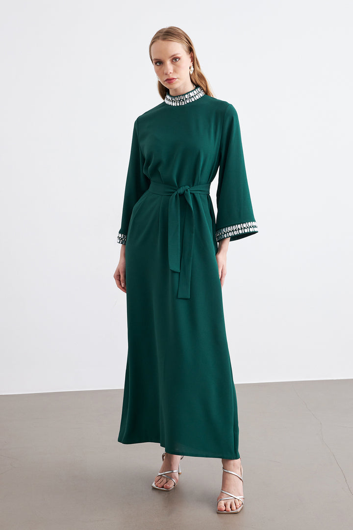 ZRF Women Beril Stone Dress - Emerald - Jalacingo