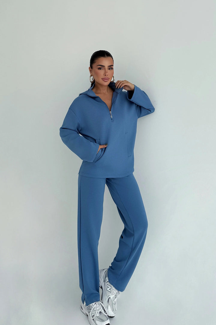 EYY Women Indigo Naerys Zippered Tracksuit - Lower Merion
