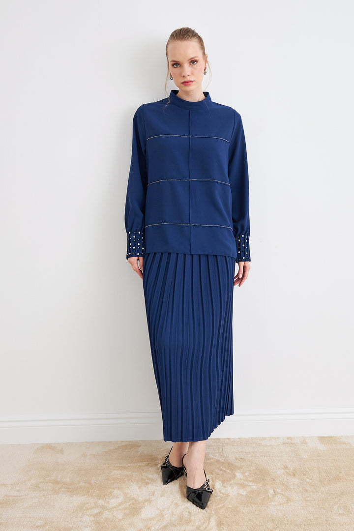 ZRF Women Arin Piliseli Two-Piece Set - Indigo - Cranbourne