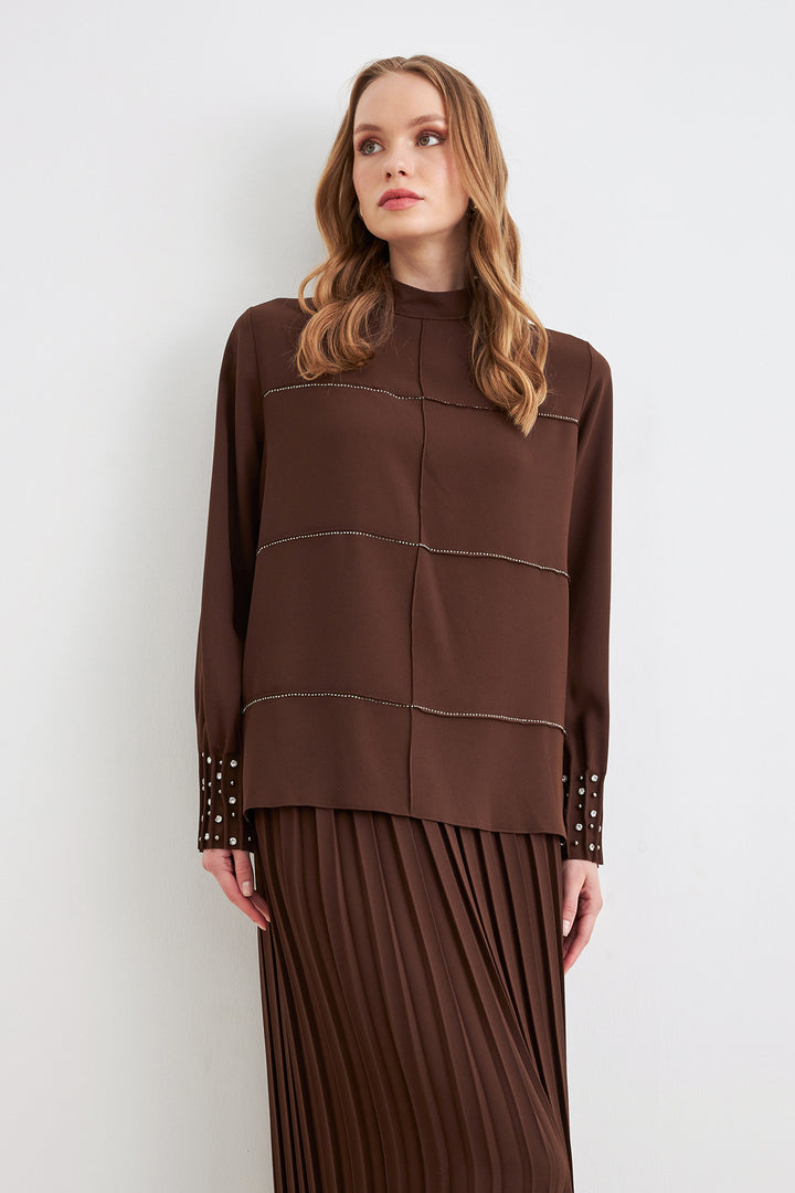 ZRF Women Arin Velvet Two-Piece Set - Coffee - Sammamish