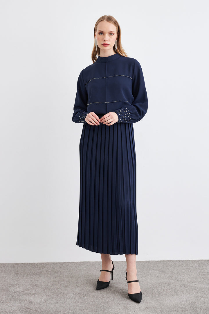 ZRF Women Arin Piliseli Two-Piece Set - Navy Blue - Eden Prairie