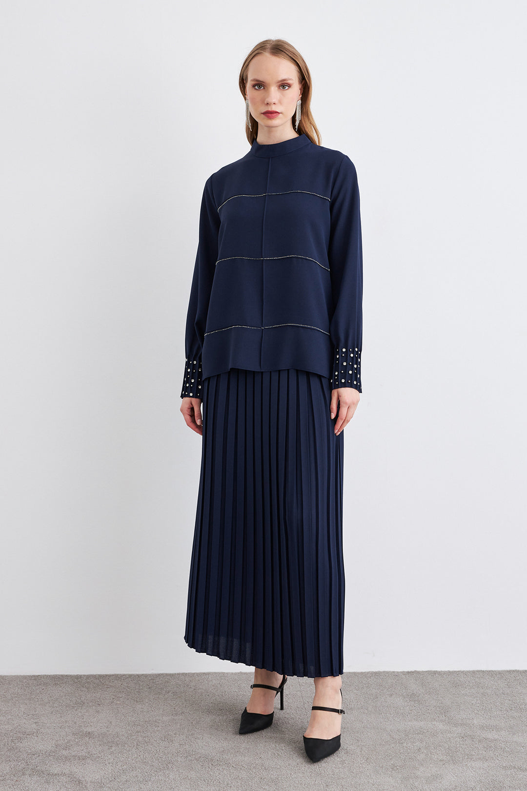 ZRF Women Arin Piliseli Two-Piece Set - Navy Blue - Eden Prairie
