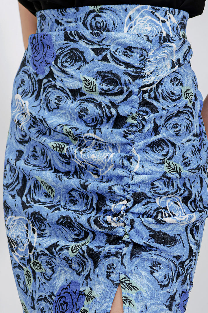 BGD Women Slit Skirt - Blue - Leganés
