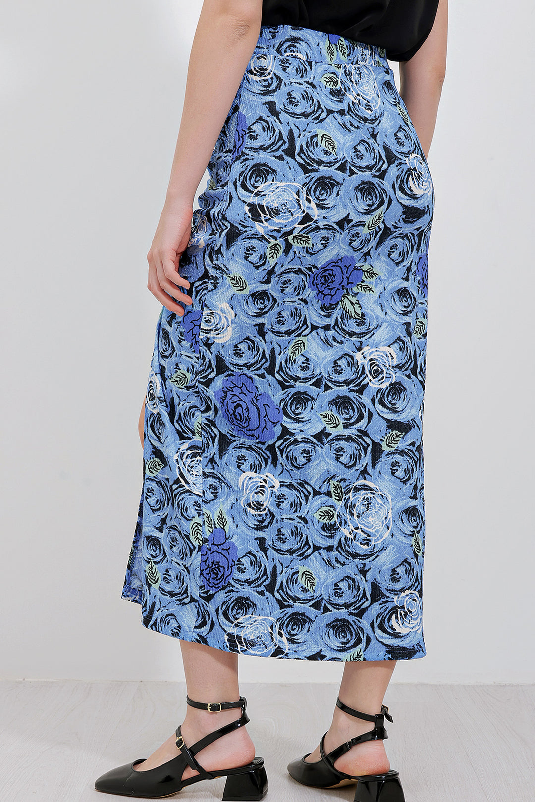 BGD Women Slit Skirt - Blue - Leganés