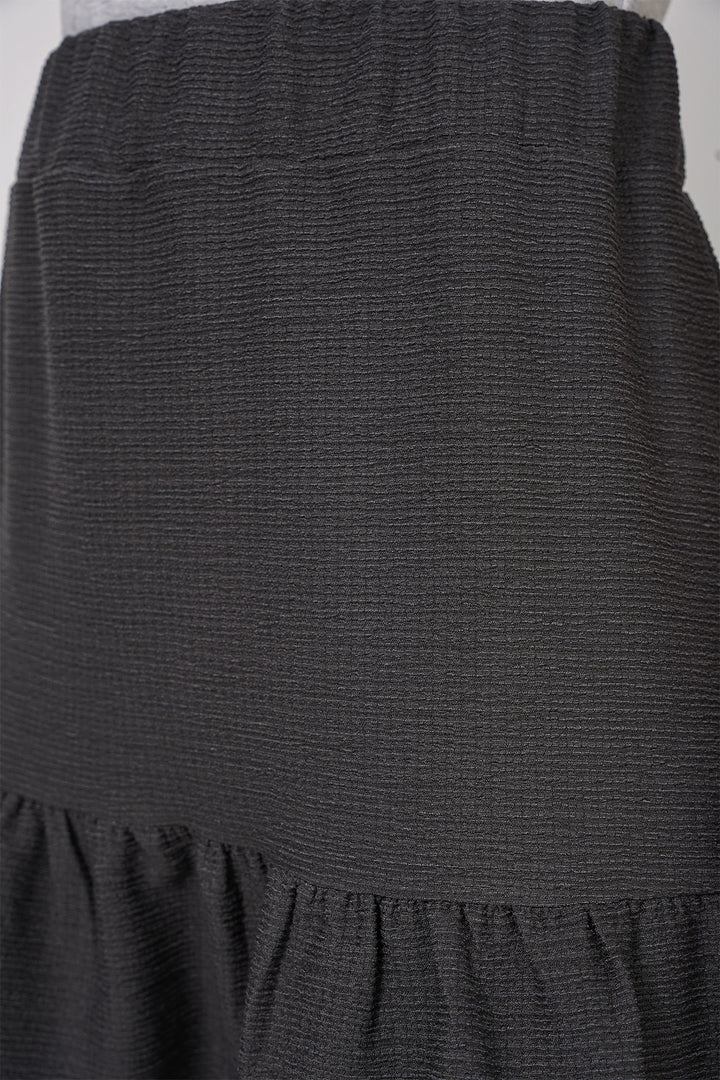 BGD Women Knitted Mini Skirt - Anthracite - Plainfield