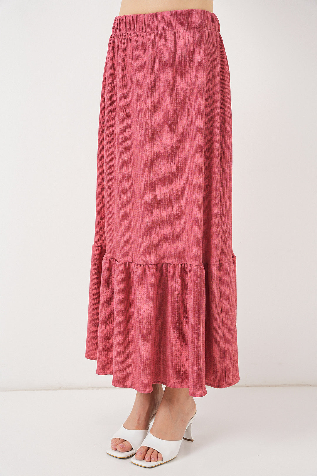 BGD Women Long Knitted Skirt - Rose Pink - New Berlin