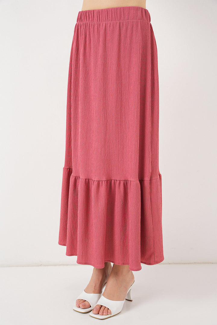 BGD Women Long Knitted Skirt - Rose Pink - New Berlin