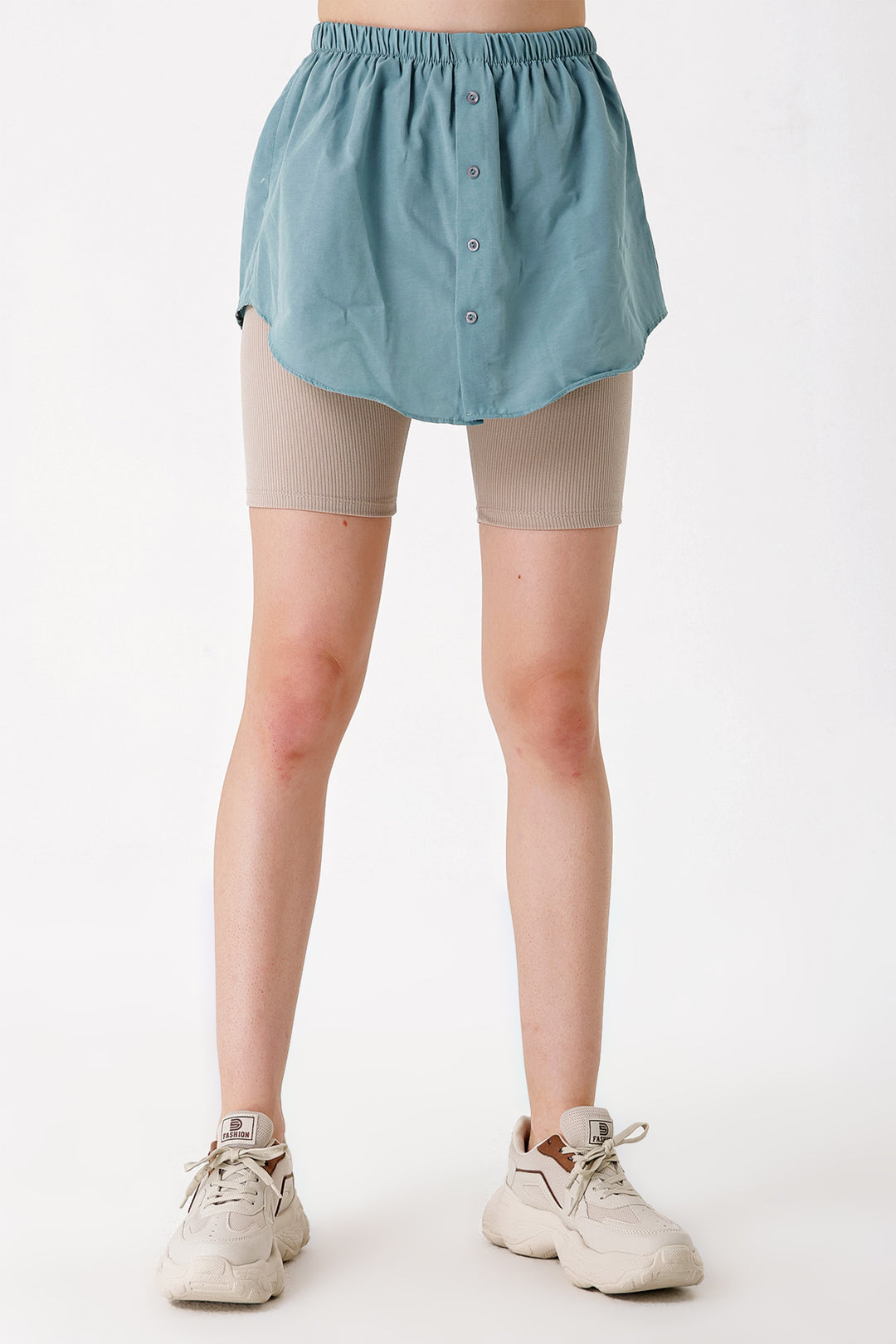 BGD Women Sweatshirt and Sweater Under Shirt Skirt - Water Green - Avondale