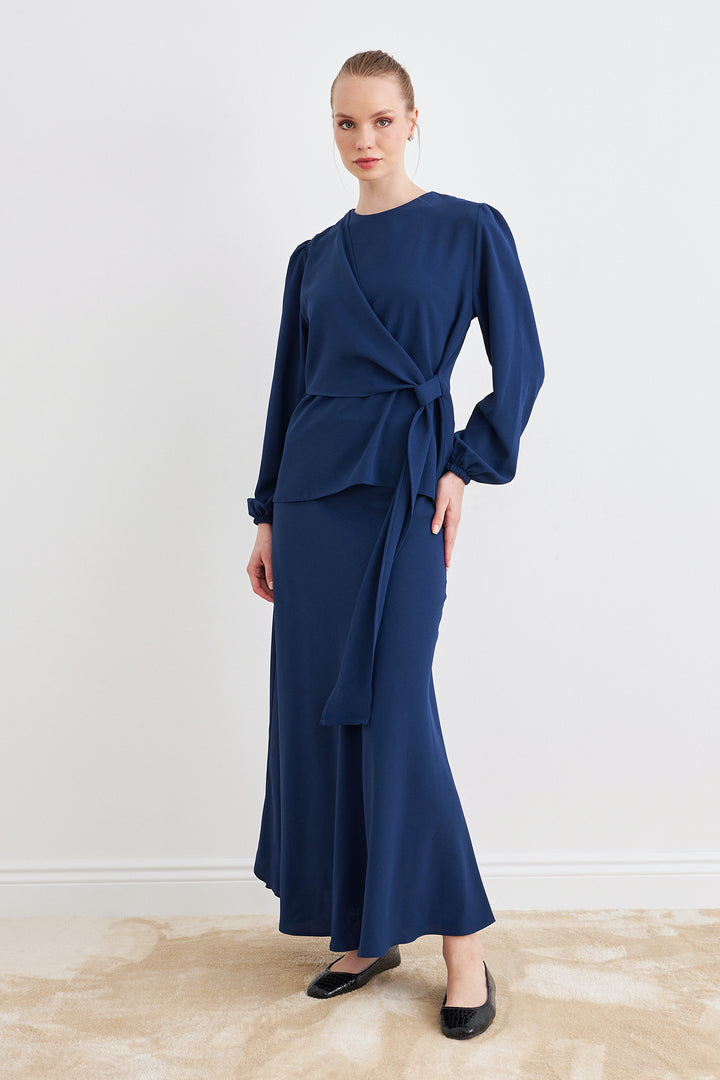 ZRF Women Roza Skirt Blouse Set - Indigo - Norwalk