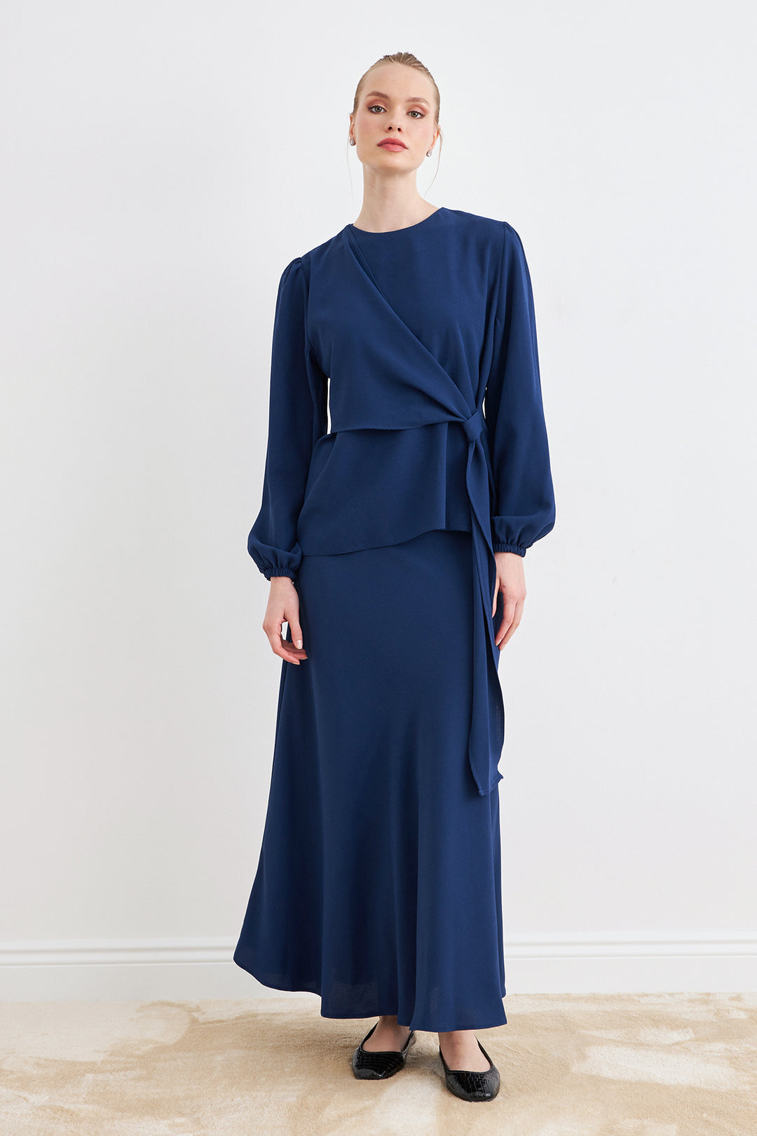 ZRF Women Roza Skirt Blouse Set - Indigo - Norwalk