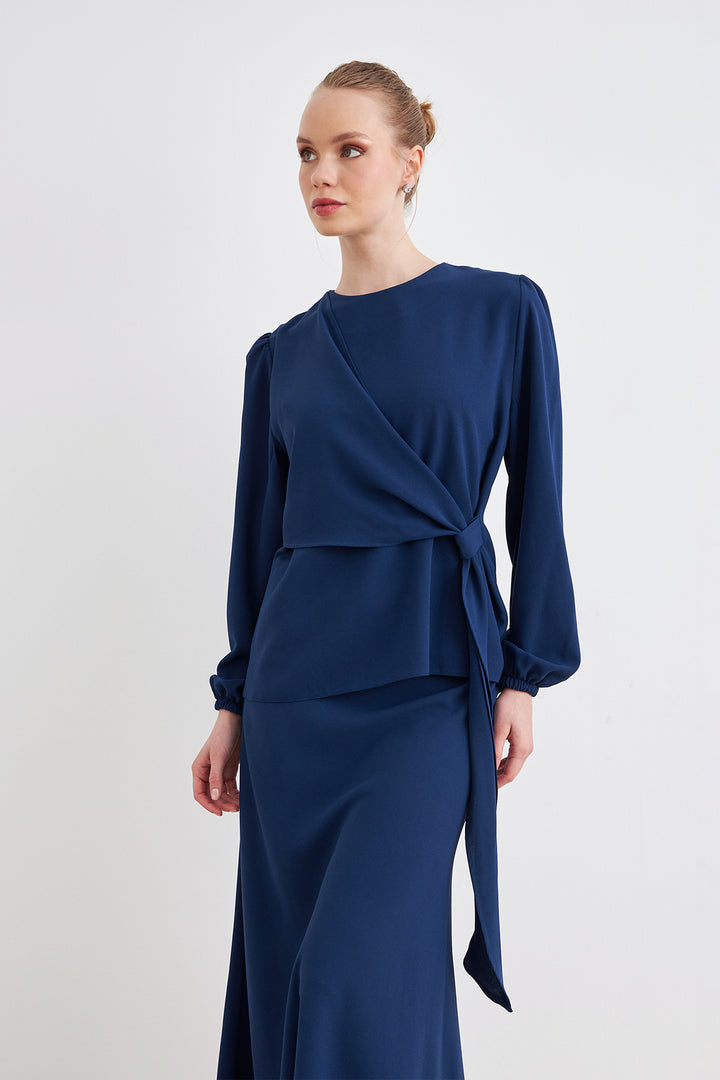 ZRF Women Roza Skirt Blouse Set - Indigo - Norwalk