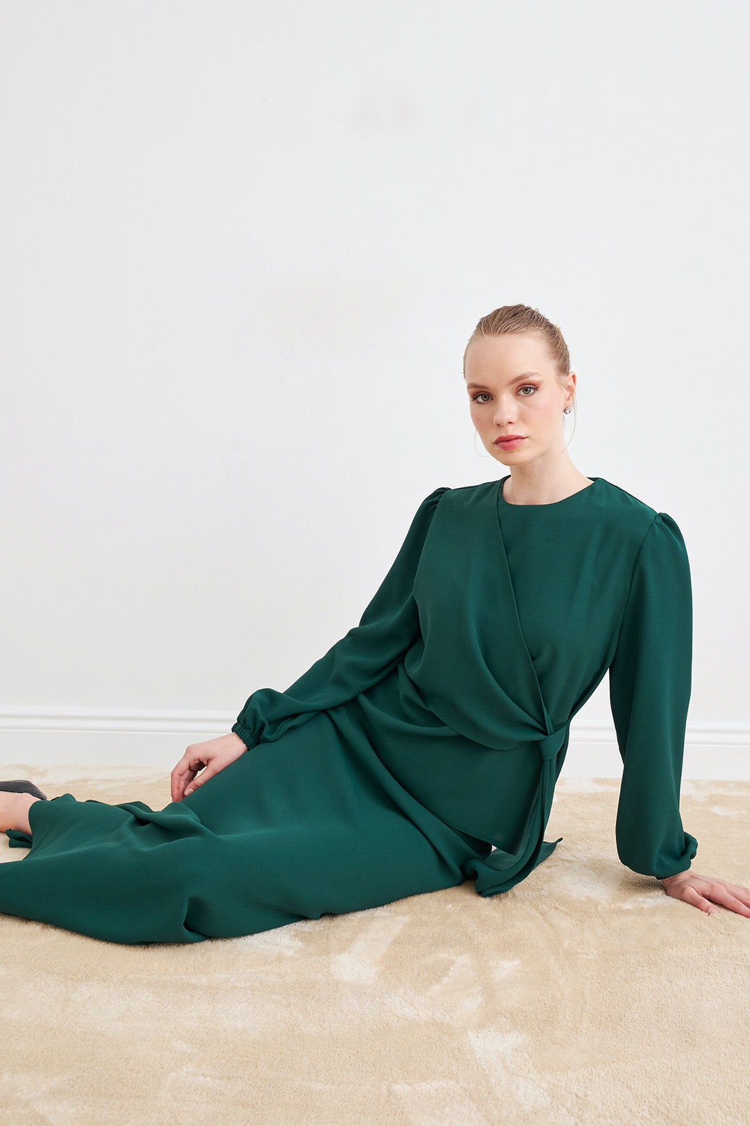 ZRF Women Roza Skirt Blouse Set - Emerald - Manzanillo