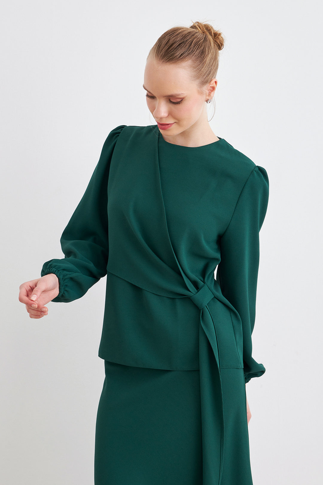 ZRF Women Roza Skirt Blouse Set - Emerald - Manzanillo