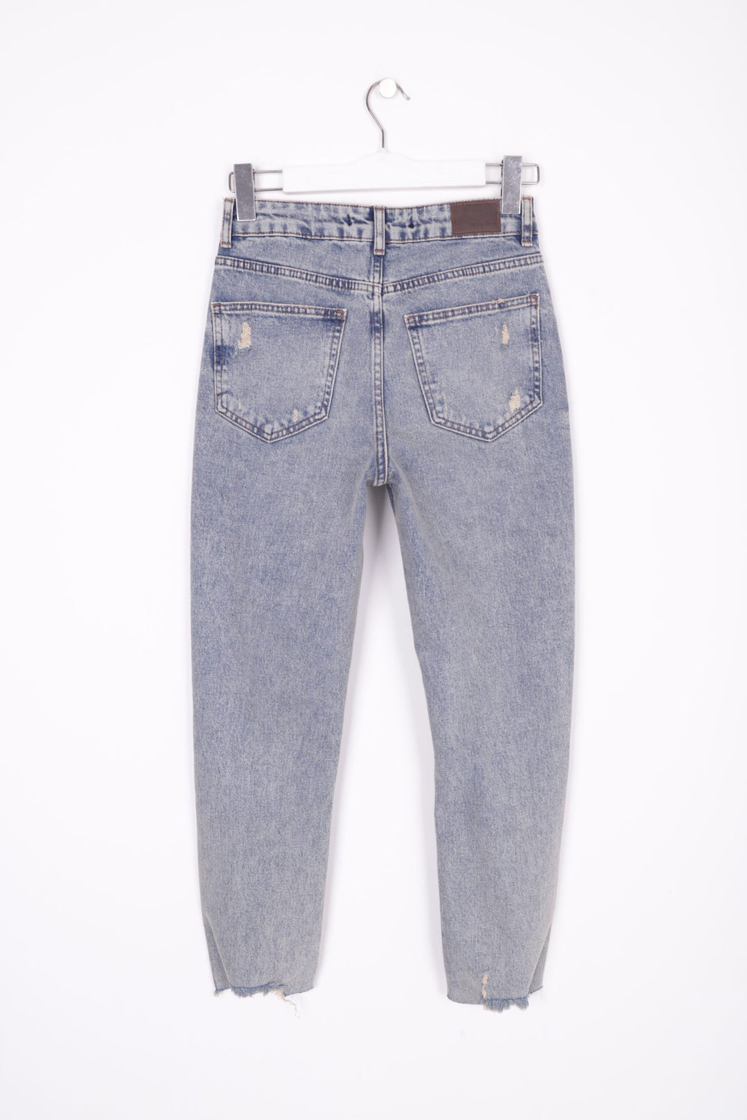 XLJ Mom Fit Jean مع دموع على الساقين مختلط - ويست كوفينا