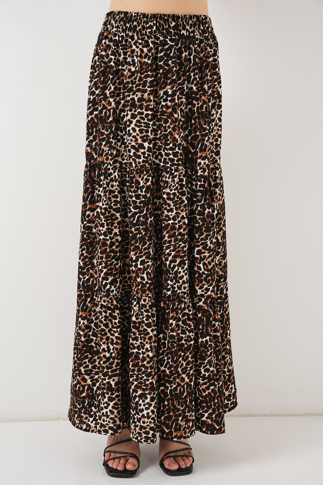 BGD Women Patterned Long Skirt - C. Brown - Saint-Étienne