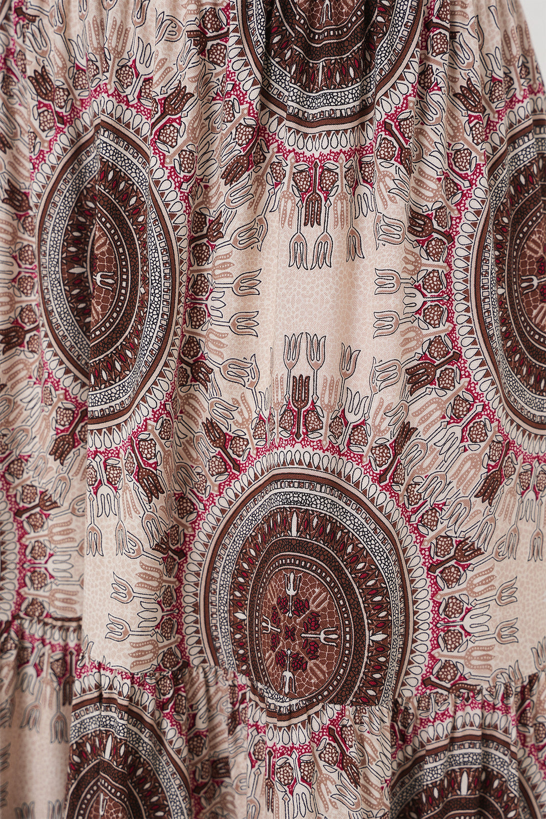 BGD Women Patterned Long Skirt - Brown - San Germán