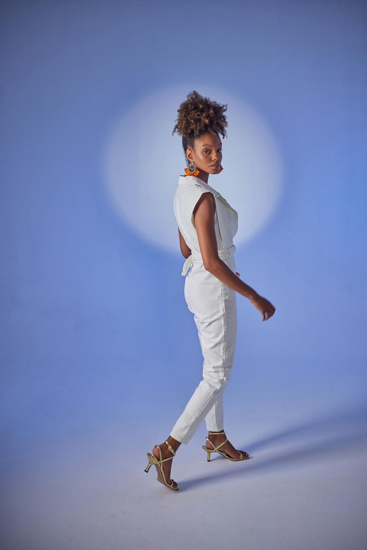 HLLY Women Pearl Jumpsuit White - Schwerin