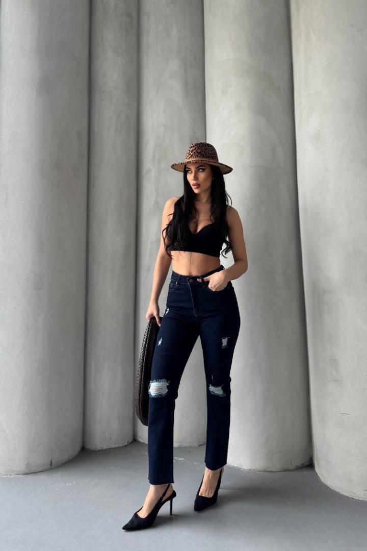 XLJ Fringe Ending Mom Fit Jean Mixed - Casalecchio di Reno