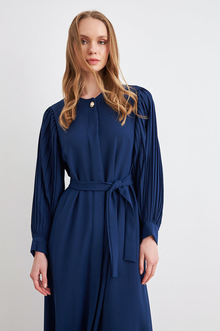 ZRF Women Sleeves Puffed Abaya - Indigo - Mol