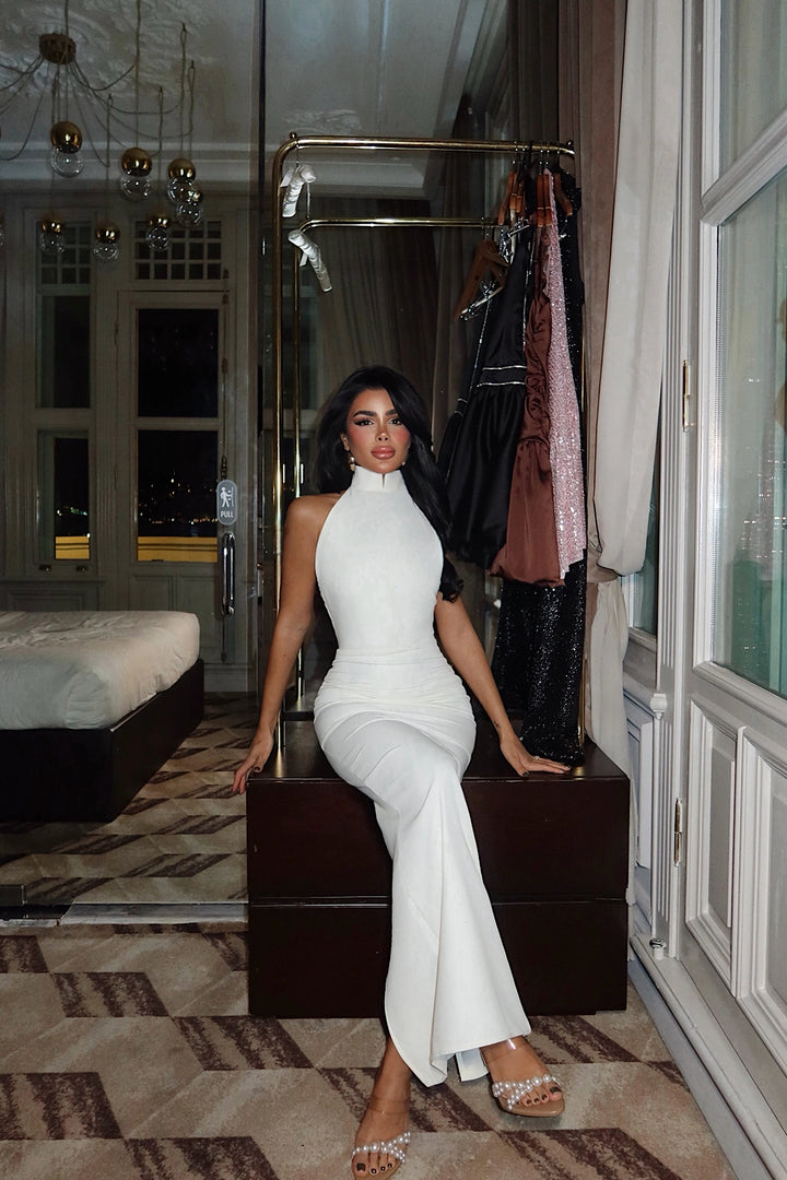 EYY Women White Doria Long Dress - Kaiserslautern