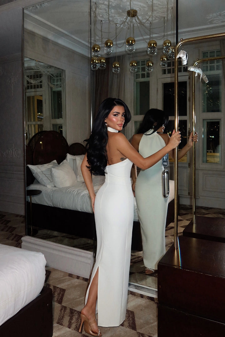 EYY Women White Doria Long Dress - Kaiserslautern