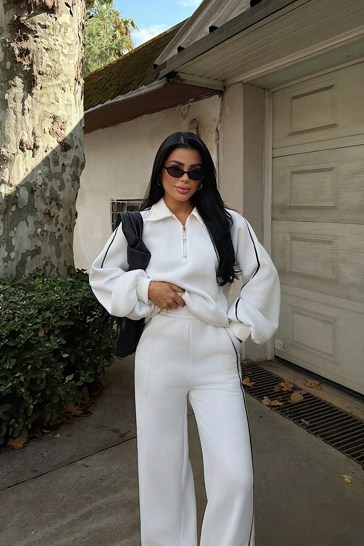 EYY Women White Striped Tracksuit - Waterloo