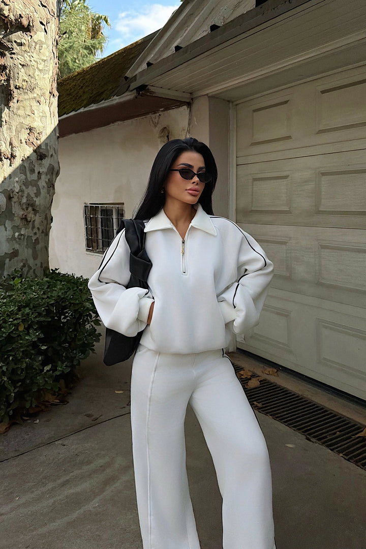 EYY Women White Striped Tracksuit - Waterloo