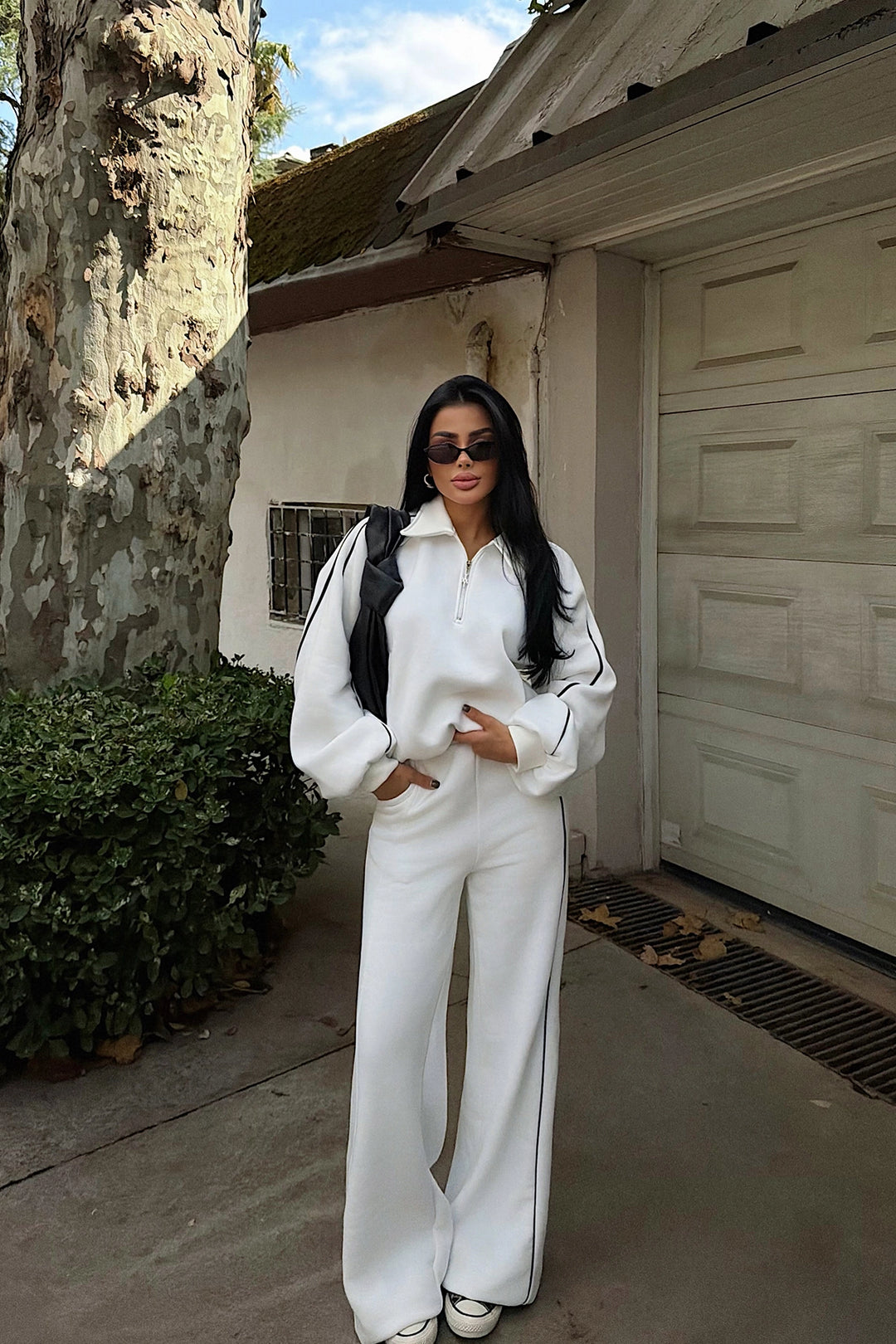 EYY Women White Striped Tracksuit - Waterloo