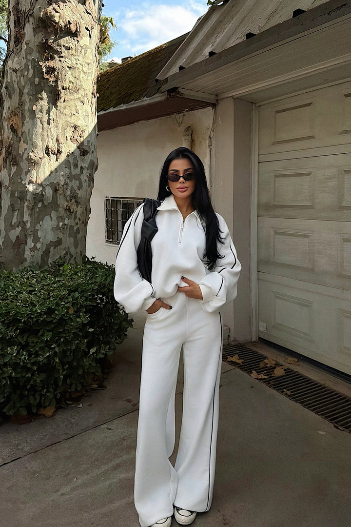 EYY Women White Striped Tracksuit - Waterloo